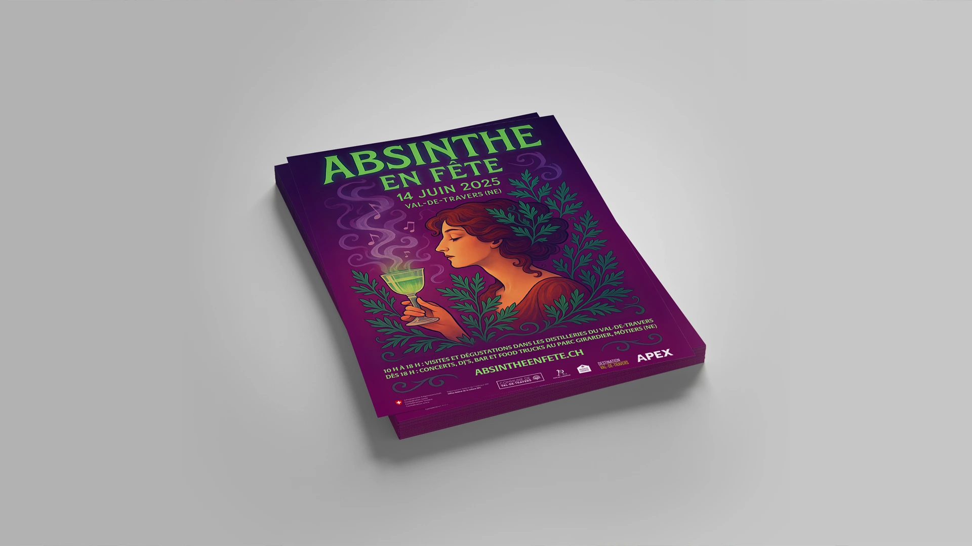Absinthe en Fête : flyers