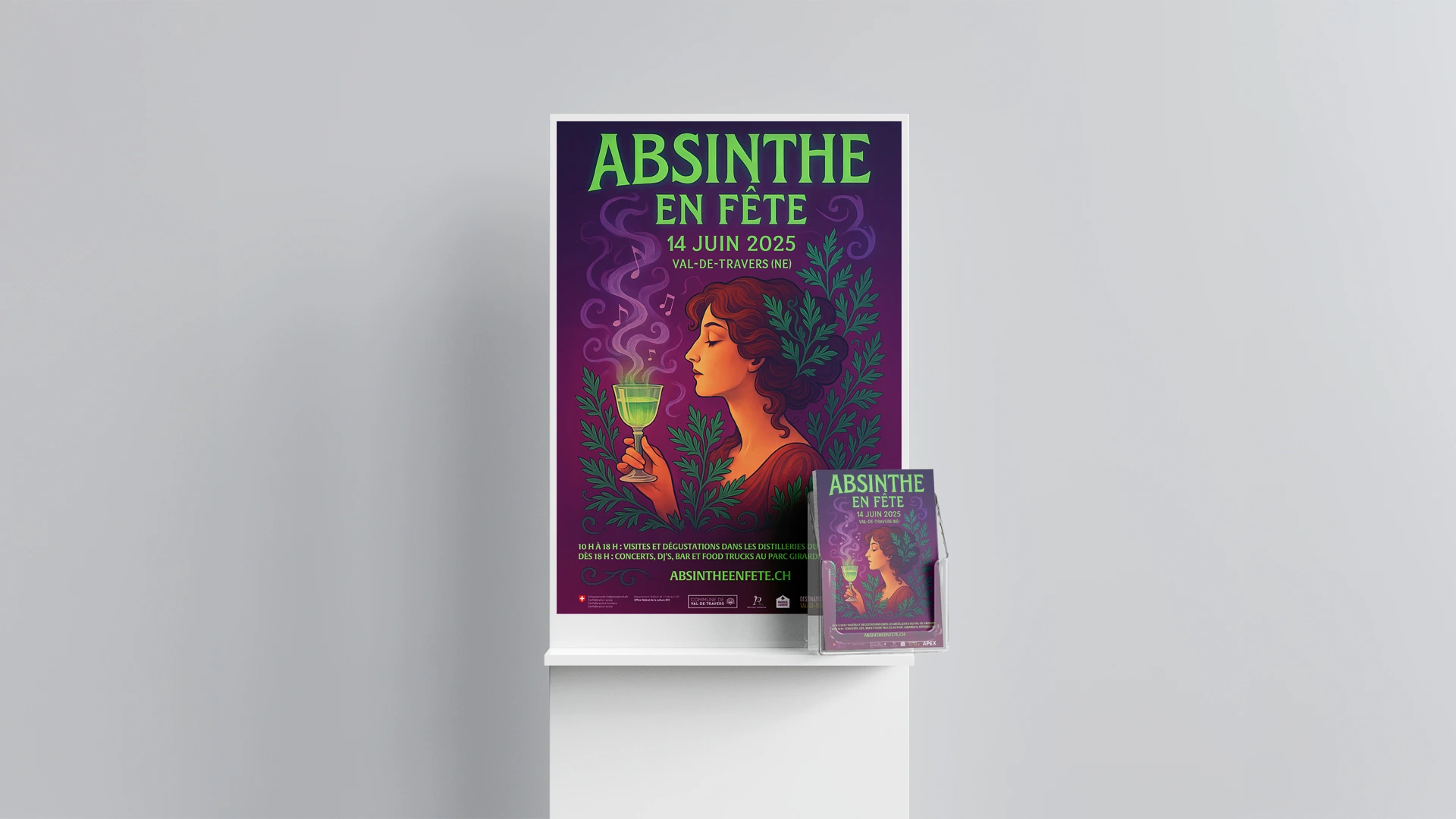 Absinthe en Fête : affiche et flyer